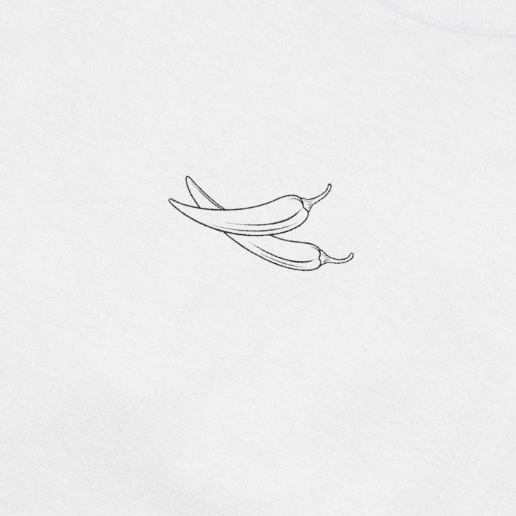 CHILI DESIGN T-SHIRT EMBROIDED